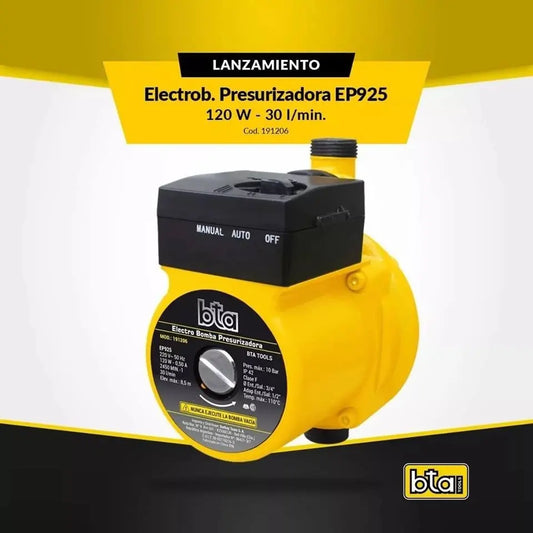 Bomba Presurizadora Bta 120W 30l/min 1 Baño