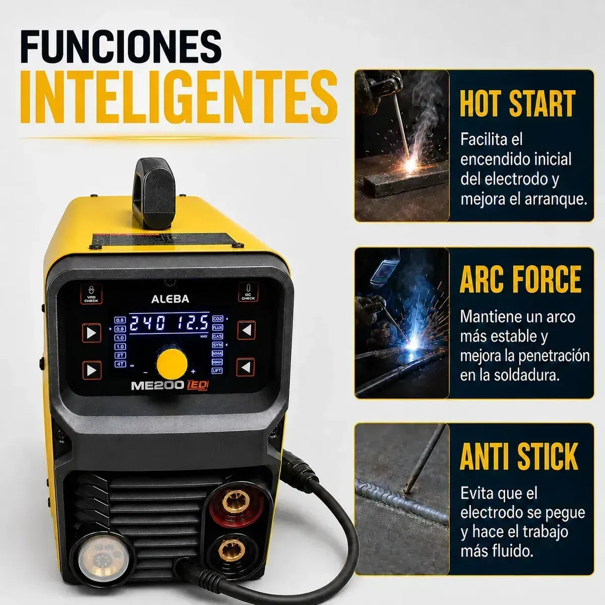 Soldadora Inverter 4 en 1 ME-200 - Aleba