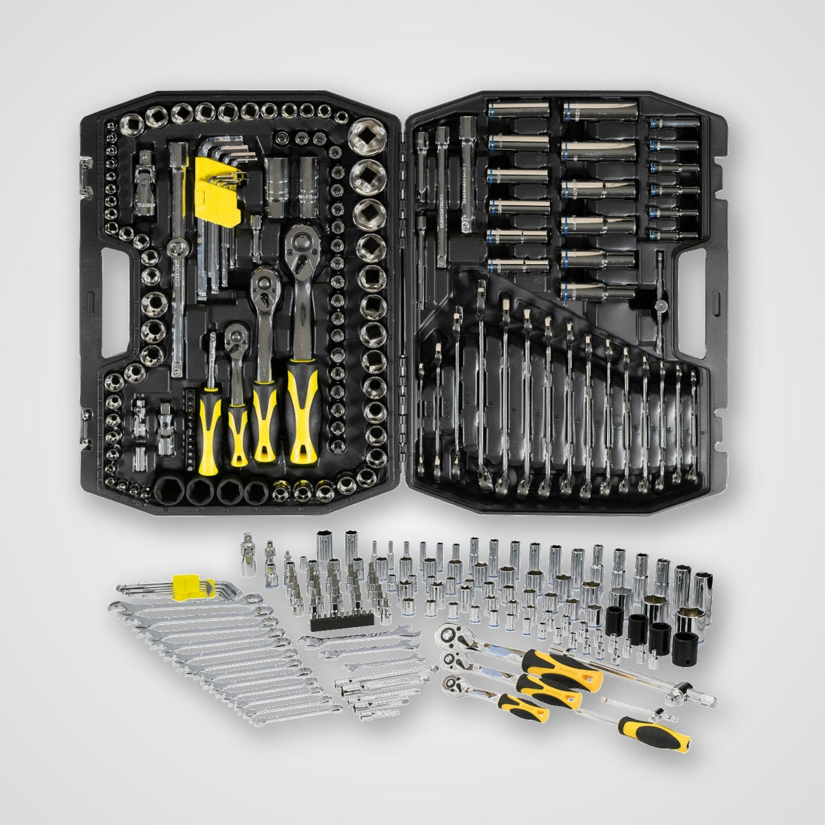 Juego Bocallave 150 Pcs 1/4-3/8-1/2 - Crossmaster