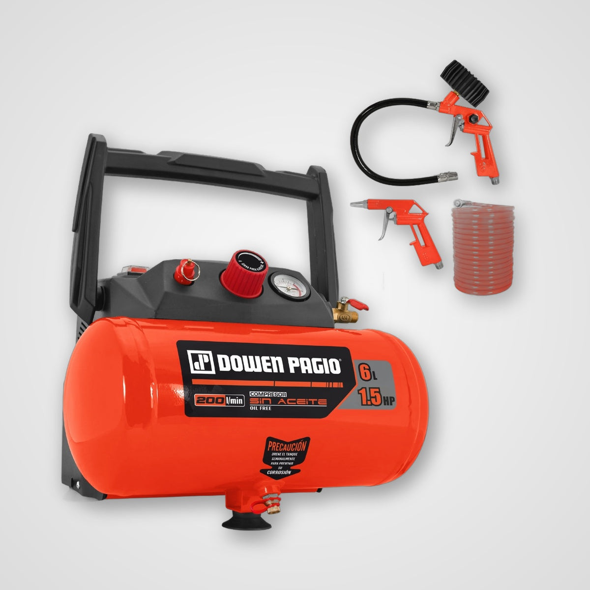 Compresor Aire Sin Aceite 1.5HP 6L - Dowen Pagio