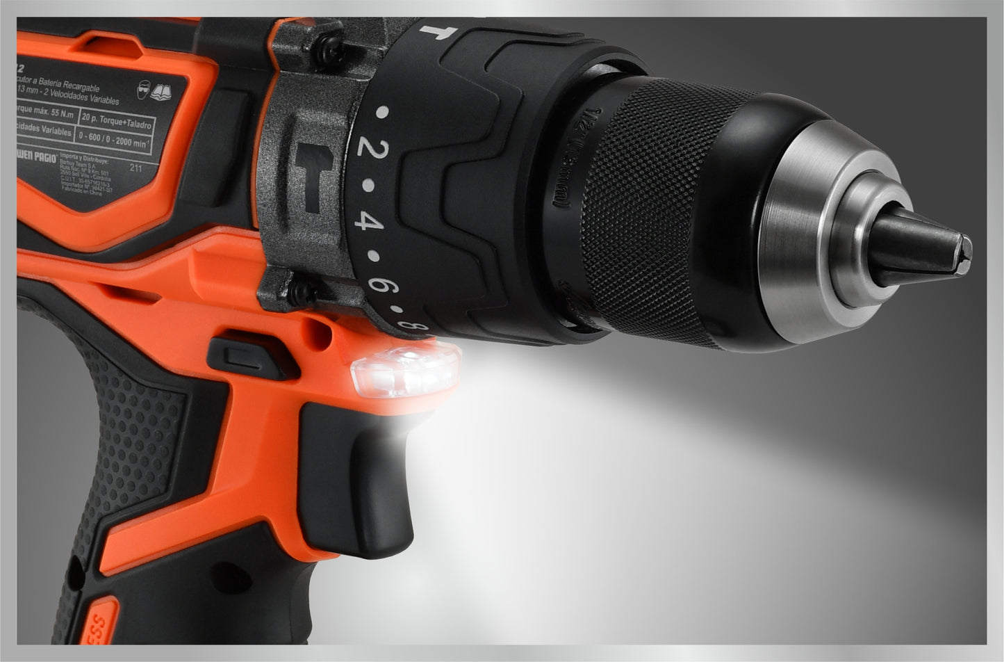 Taladro Atornillador Percutor Brushless 18V - Dowen Pagio
