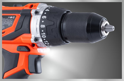 Taladro Atornillador Con Percutor 13mm A Bateria 18V - Dowen Pagio