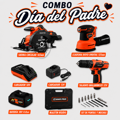 COMBO CARPINTERO A BATERÍA PROFESIONAL - DOWEN PAGIO