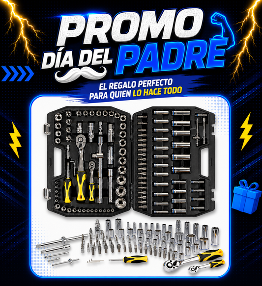 Juego Bocallave 107 Pcs 1/4-1/2 - Crossmaster