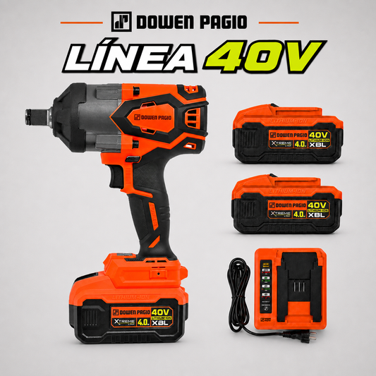 Llave Impacto 3/4" Brushless - Batería 40V - 1.700Nm - Dowen Pagio