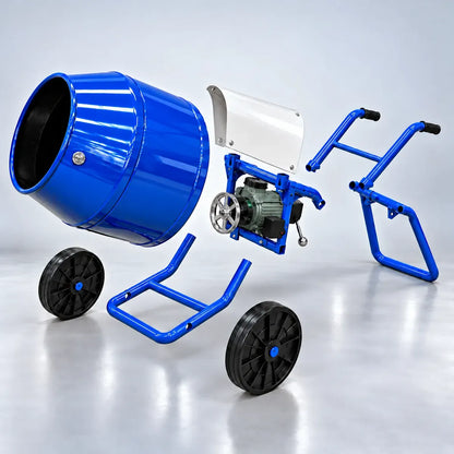 Hormigonera Desarmable Reforzada 130 Litros Motor 1 Hp Isfra
