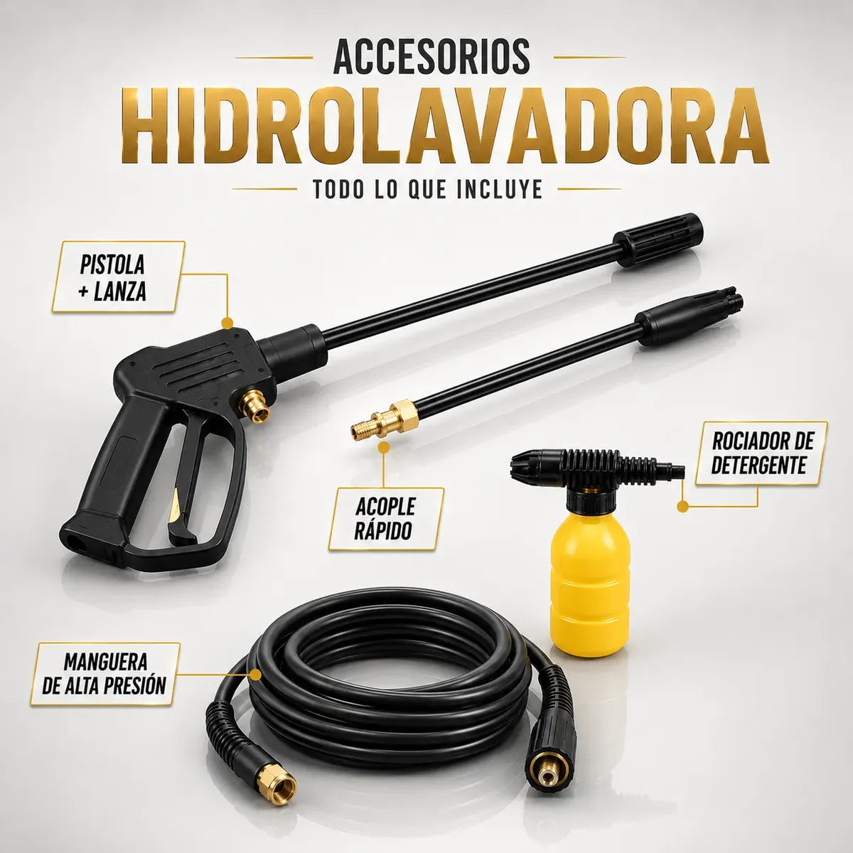 Combo Limpieza BTA - Hidrolavadora Alta Presión + Aspiradora Polvo/Liquido
