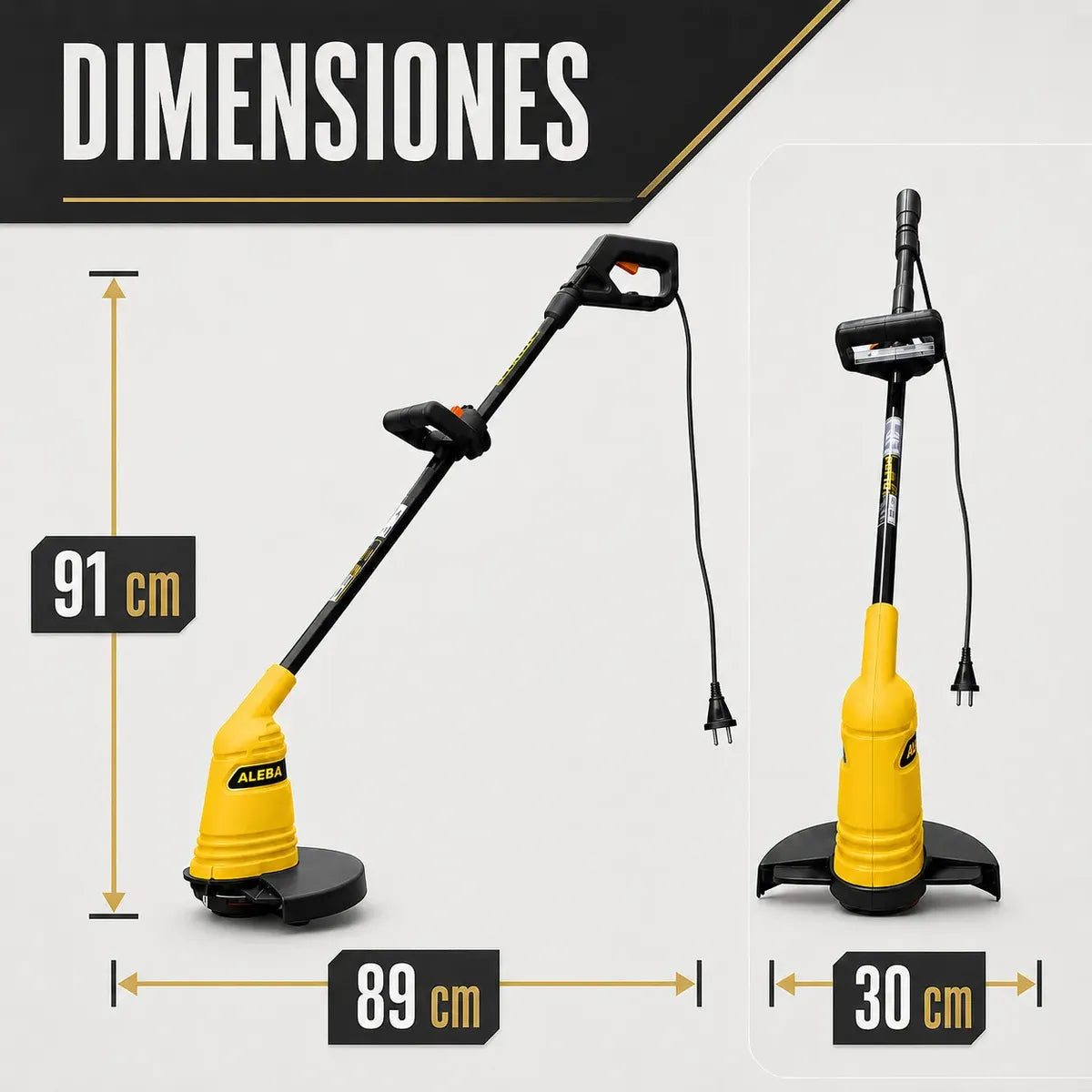 Bordeadora Eléctrica Aleba 600w B-600 Profesional