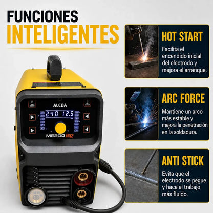 Combo Soldadora 200Ampers Aleba + Accesorios