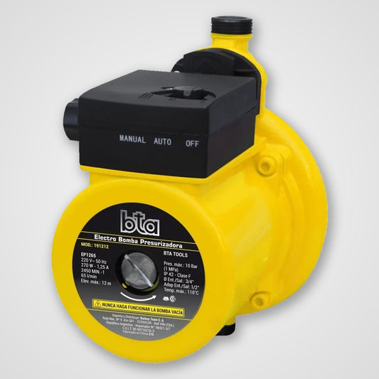 Bomba Presurizadora Bta 270w 65 L/min 2 Baños