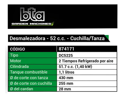 Desmalezadora 52CC Profesional - BTA