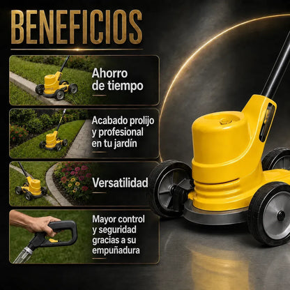Bordeadora Eléctrica Aleba Con Carro Profesional 900w + Kit Jardinería