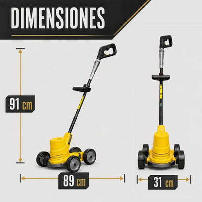 Bordeadora Eléctrica Aleba Con Carro Profesional 600w + Kit Jardinería