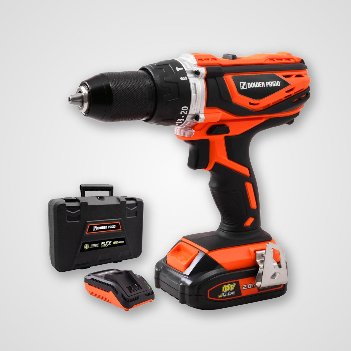 Taladro Atornillador Con Percutor 13mm A Bateria 18V - Dowen Pagio