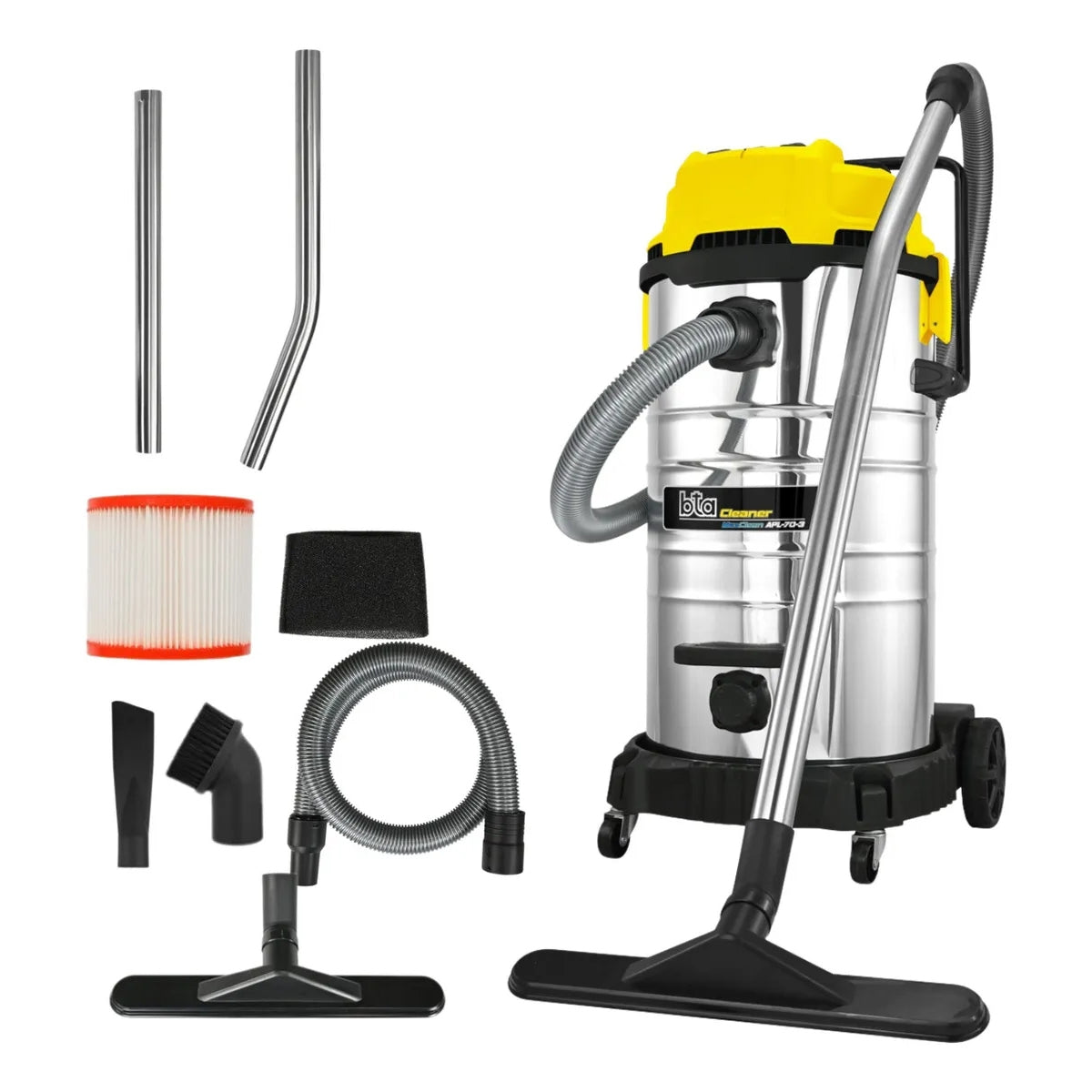 Aspiradora Industrial 3 Motores 70L 3600W - BTA